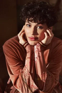 Pip Studio Nachthemd Lange Mouw Tokyo Bouquet Terra Roze Clearance