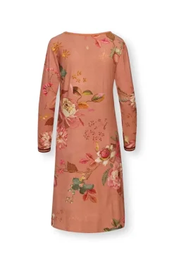 Pip Studio Nachthemd Lange Mouw Tokyo Bouquet Terra Roze Clearance