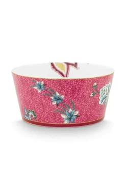 Pip Studio Oriental Flower Festival Set/4 Kommen Donker 12Cm Roze