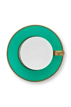 Pip Studio Pip Chique Espresso Kop & Schotel Groen