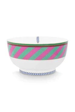Pip Studio Pip Chique Stripes Kom Roze/Groen 20.5Cm Sale