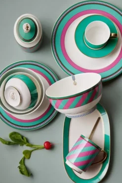 Pip Studio Pip Chique Stripes Mok Groot Roze/Groen 350Ml Outlet