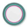Pip Studio Pip Chique Stripes Ontbijtbord Roze/Groen 23Cm Online