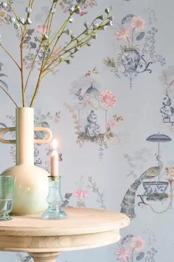 Pip Studio Chinese Porcelain Vinylbehang Licht Blauw Best