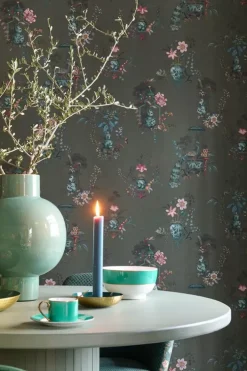Pip Studio Chinese Porcelain Vinylbehang Donker Groen Discount