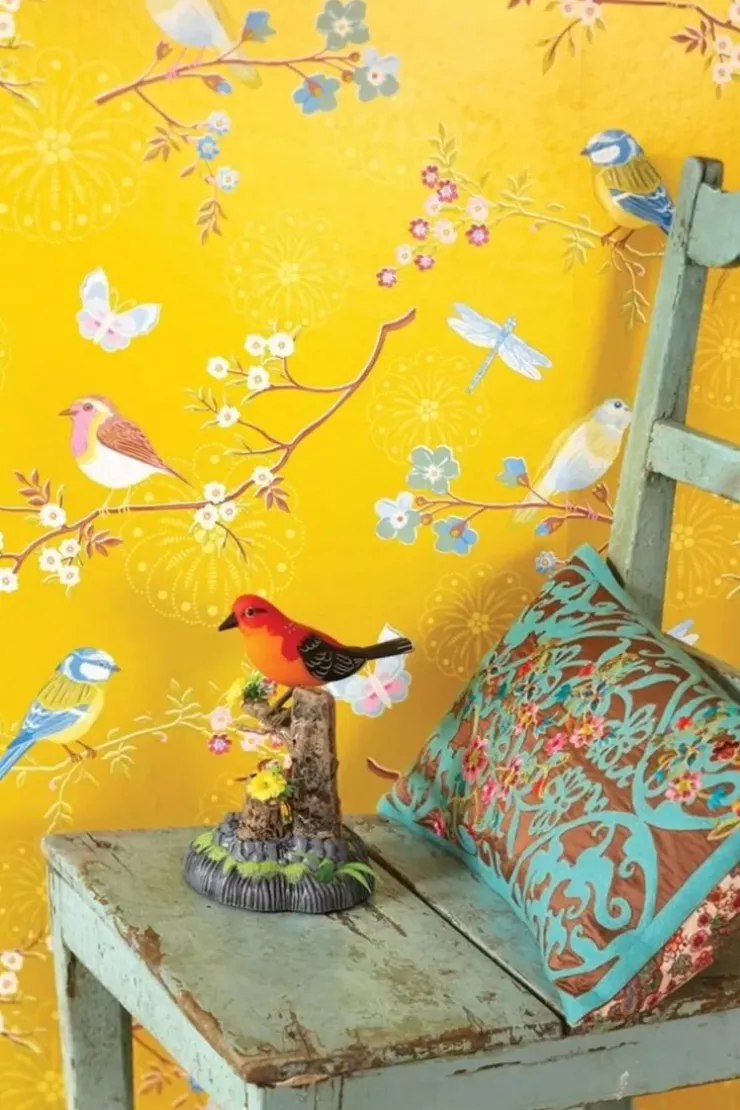 Pip Studio Early Bird Vliesbehang Geel Outlet