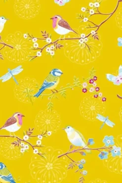 Pip Studio Early Bird Vliesbehang Geel Outlet