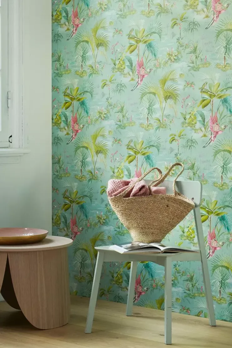 Pip Studio Palm Scene Vliesbehang Blauw Discount