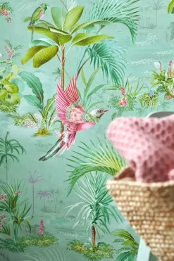 Pip Studio Palm Scene Vliesbehang Blauw Discount