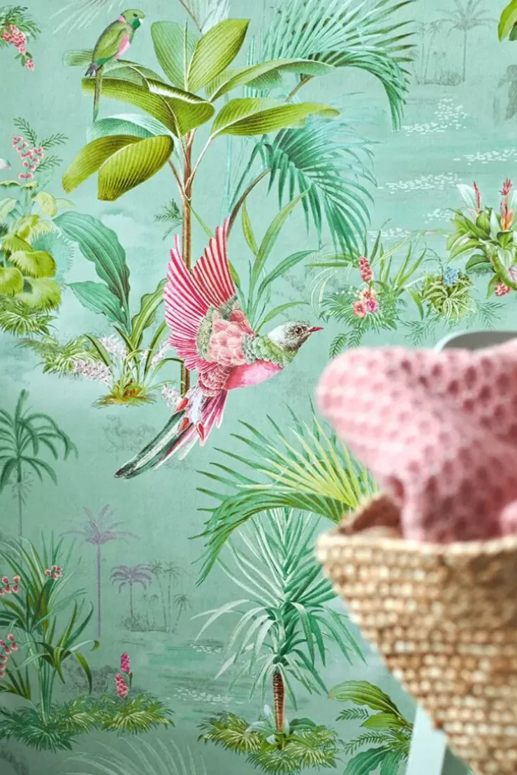 Pip Studio Palm Scene Vliesbehang Blauw Discount