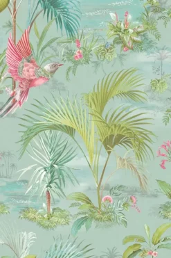 Pip Studio Palm Scene Vliesbehang Blauw Discount