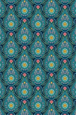Pip Studio Raindrops Vliesbehang Donker Blauw Discount