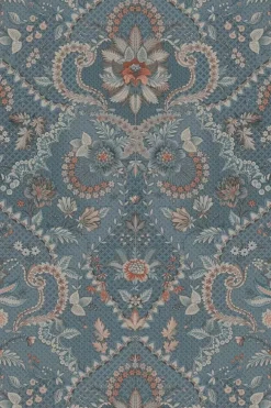 Pip Studio Saluti Vinylbehang Denim Blauw Discount