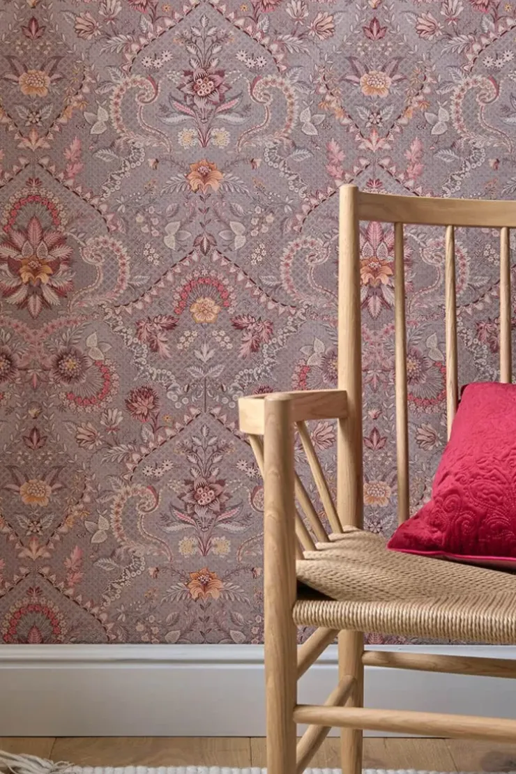 Pip Studio Saluti Vinylbehang Mauve Paars Hot