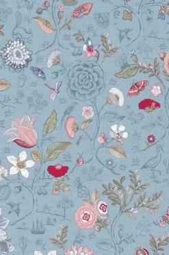 Pip Studio Spring To Life Vliesbehang Licht Blauw