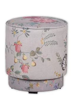 Pip Studio Poef Medium Fleur Grandeur Khaki Clearance