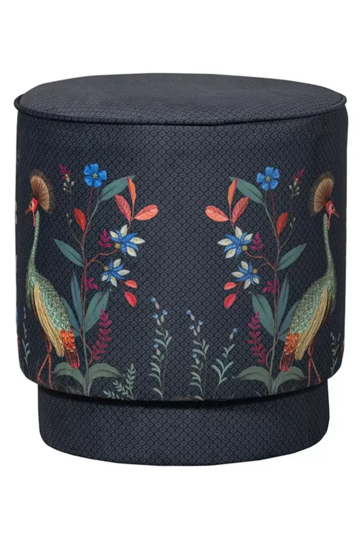 Pip Studio Poef Medium Flirting Birds Blauw Online