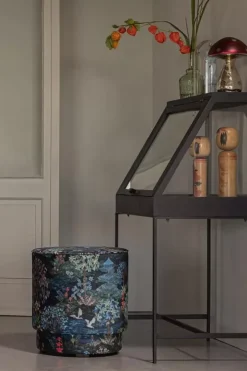 Pip Studio Poef Medium Pip Garden Donkerblauw Clearance