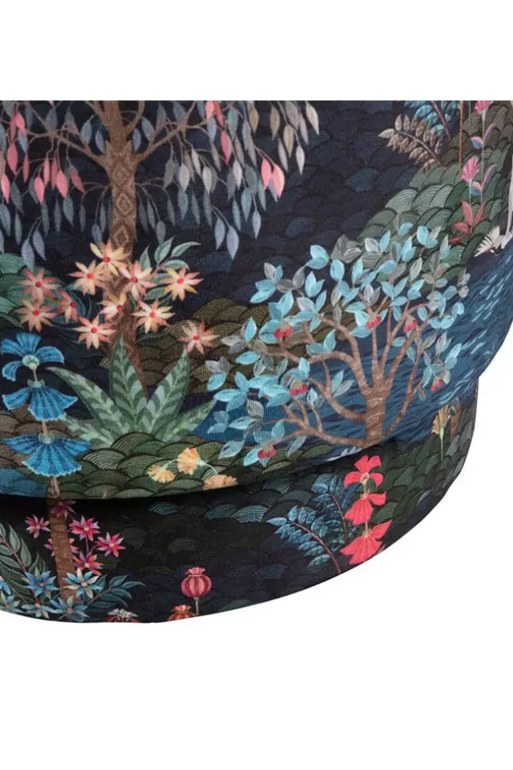 Pip Studio Poef Medium Pip Garden Donkerblauw Clearance