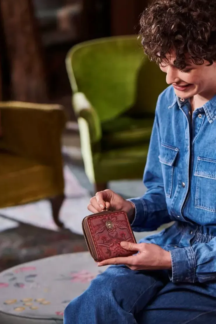 Pip Studio Portemonnee Vierkant Kyoto Festival Donker Roze Outlet