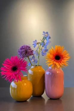 Pip Studio Ronde Mini Vaas 10 Cm Geel Clearance