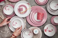 Pip Studio Royal Stripes Gebaksbord Donker 17Cm Roze Sale