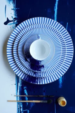 Pip Studio Royal Stripes Gebaksbord 17 Cm Blauw Discount