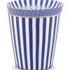 Pip Studio Royal Stripes Mok & Theetip Blauw Hot