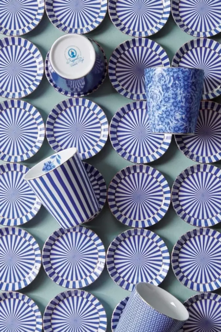 Pip Studio Royal Stripes Mok & Theetip Blauw Hot