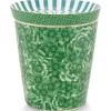 Pip Studio Royal Stripes Mok Bloemen & Theetip Groen Best