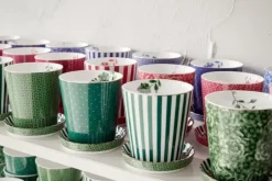 Pip Studio Royal Stripes Mok Bloemen & Theetip Groen Best