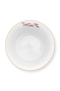 Pip Studio Royal Stripes Mok Bloemen & Theetip Donker Roze Discount