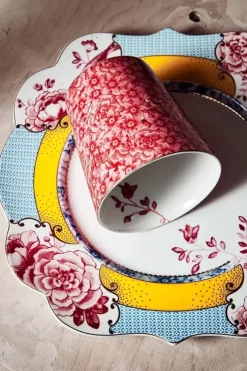 Pip Studio Royal Stripes Mok Bloemen Donkerroze Outlet