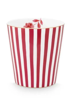 Pip Studio Royal Stripes Mok Donker Roze Best