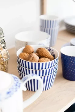 Pip Studio Royal Stripes Mok Dots Blauw New