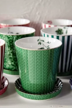 Pip Studio Royal Stripes Mok Tegels & Theetip Groen Best