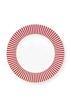 Pip Studio Royal Stripes Ontbijtbord Donker 21Cm Roze Sale