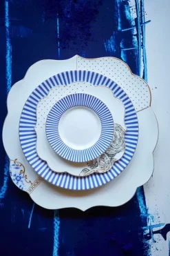 Pip Studio Royal Stripes Ontbijtbord 21 Cm Blauw Hot