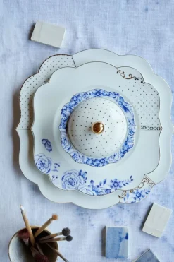 Pip Studio Royal White Ontbijtbord Golden Dots 23,5 Cm
