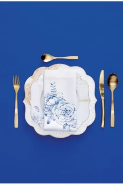 Pip Studio Royal White Ontbijtbord Golden Dots 23,5 Cm