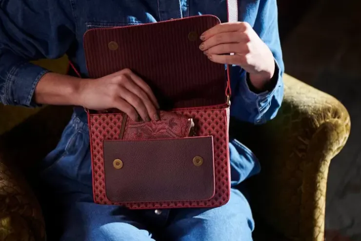 Pip Studio Schoudertas Kyoto Festival Donker Roze Outlet