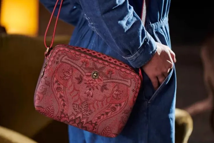 Pip Studio Schoudertas Medium Kyoto Festival Donker Roze Discount