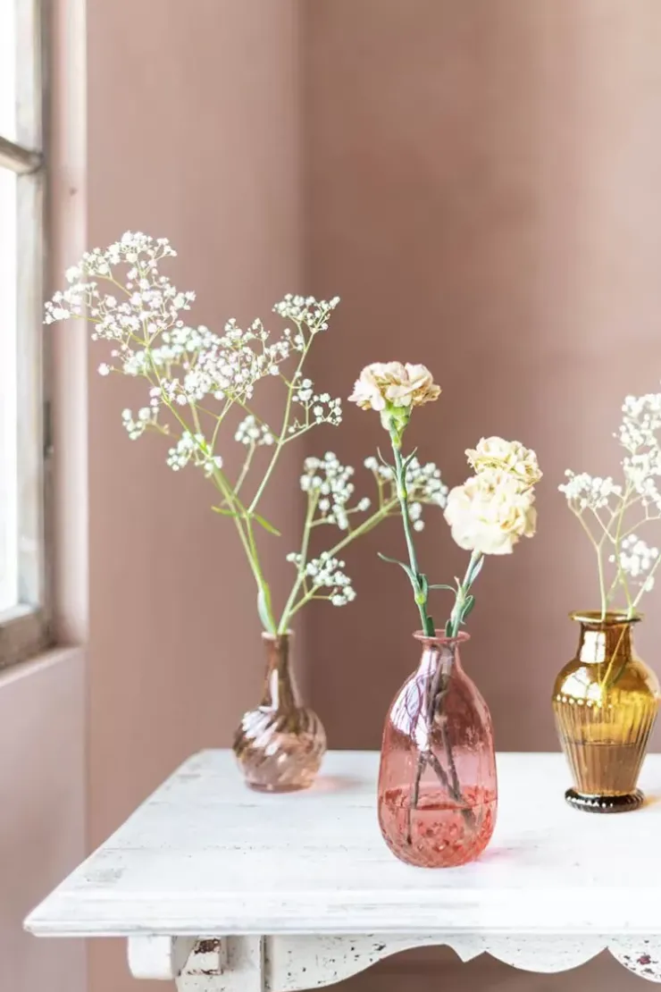 Pip Studio Set/3 Vazen Glas M Roze