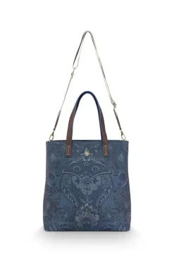 Pip Studio Shopper Vierkant Kyoto Festival Blauw Discount