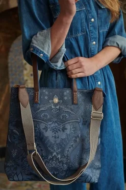 Pip Studio Shopper Vierkant Kyoto Festival Blauw Discount