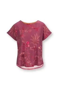 Pip Studio Sport Top Korte Mouw Isola Roze New