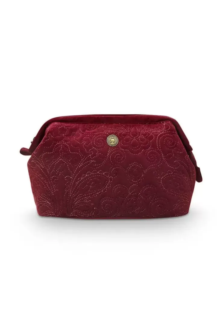 Pip Studio Toilettas Buidel Groot Velvet Quiltey Days Rood Sale