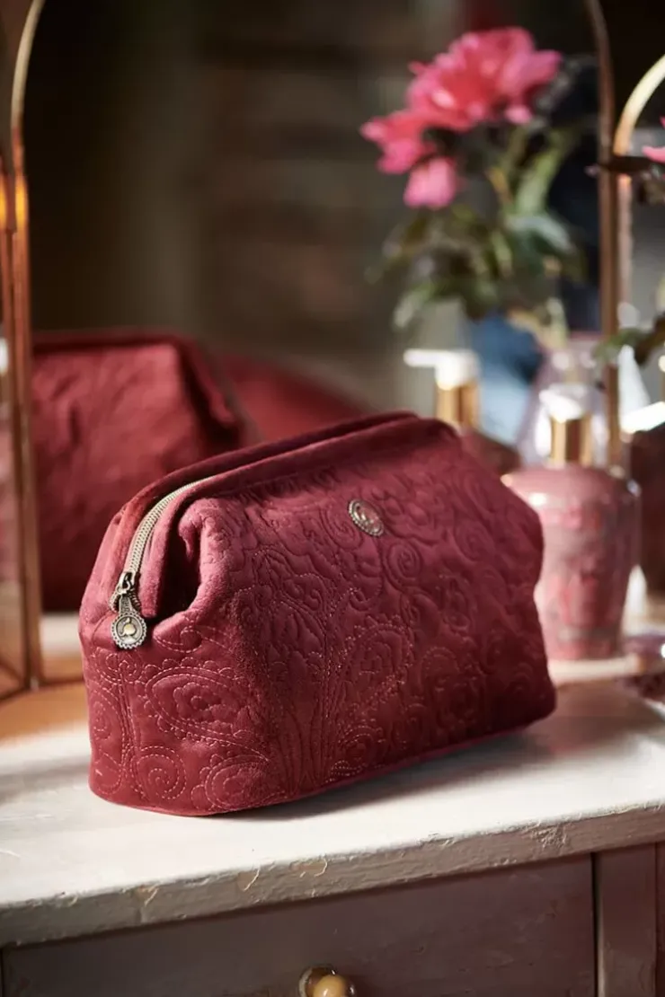 Pip Studio Toilettas Buidel Groot Velvet Quiltey Days Rood Sale