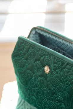 Pip Studio Toilettas Buidel Groot Velvet Quiltey Days Groen New