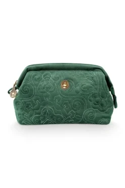 Pip Studio Toilettas Buidel Klein Velvet Quiltey Days Groen